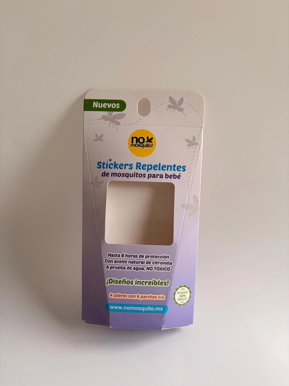 Empaque de cuidado personal con ventana